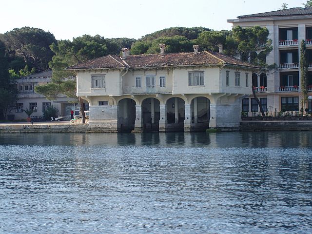 View of Port Brijuni in Istria&#039;s Brijuni National Park in Croatia