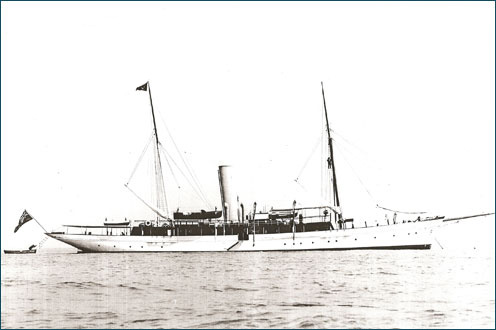 The Gunilda before she sank to her watery grave at the base of McGarvey Shoal in Lake Superior, Canada