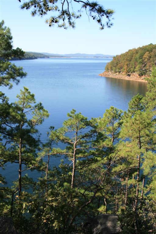 View of Arkansas&#039; pristine Lake Ouachita; offering fabulous diving and fantastic marine life